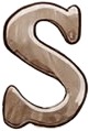 a pair of two metal letters s and s.jpg